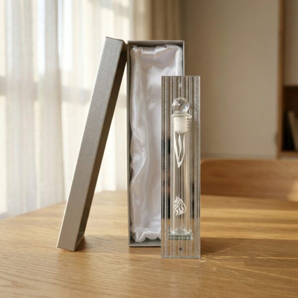 מזוזה מהודרת מזכוכית – רוחב 5 ס״מ | אורך 17 ס״מ