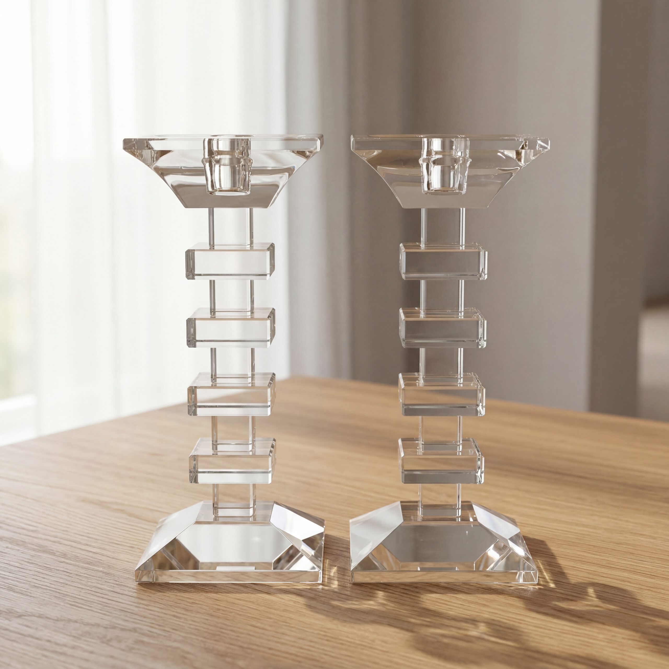 פמוט מהודר מדרגות נמוך | 22 ס״מ × 9 ס״מ