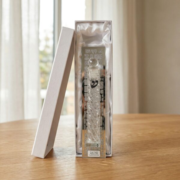 בית מזוזה דקורטיבי בעיצוב זכוכית יוקרתית