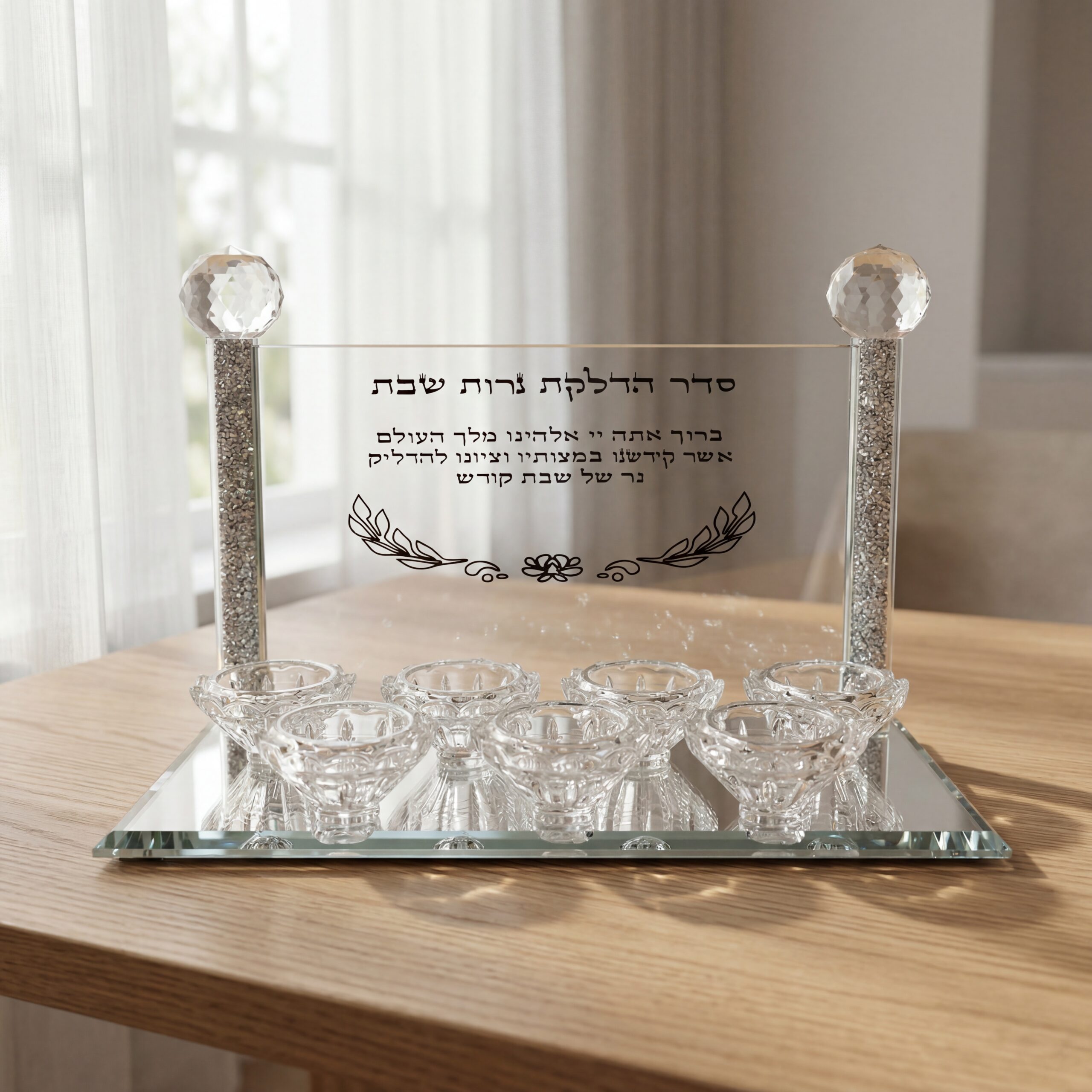 פמוט 7 קנים | רוחב 30 ס״מ | גובה 20 ס״מ