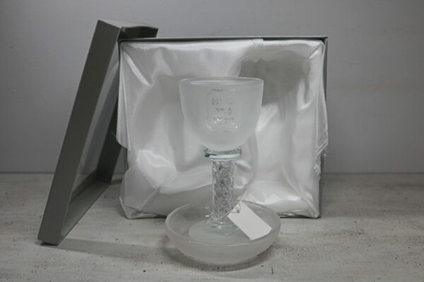 כוס קידוש גבוהה "בורא פרי הגפן" | 15 ס״מ × 8 ס״מ