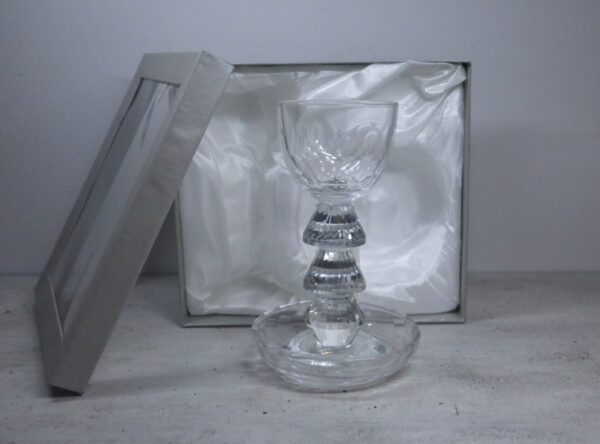 כוס קידוש קריסטל על רגל – גבוהה | גובה 18 ס״מ | קוטר 13 ס״מ