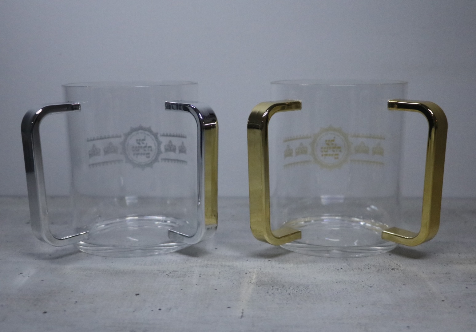 נטלה יוקרתית – זהב / כסף | גובה 12 ס״מ | קוטר 10 ס״מ – תמונה 2