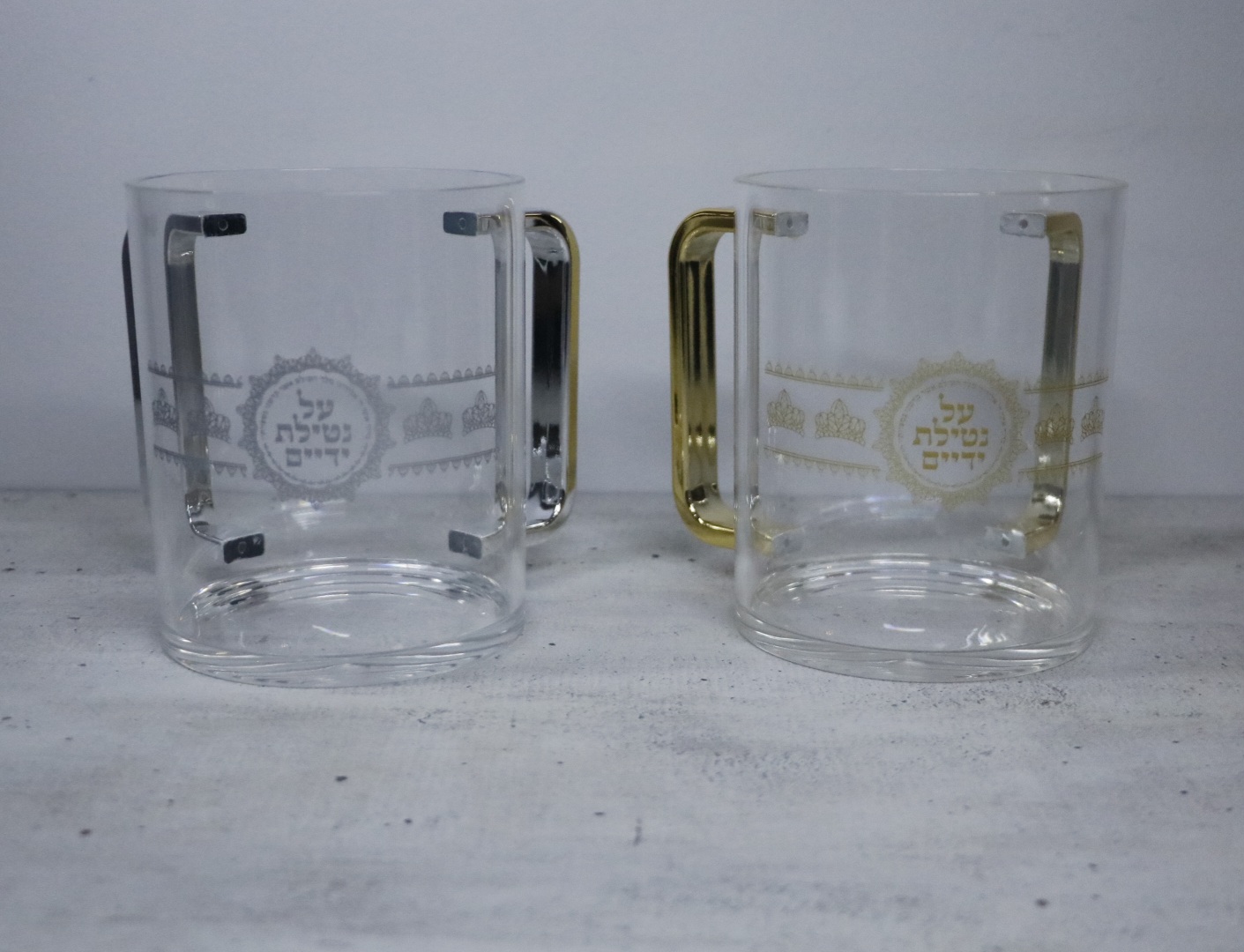 נטלה יוקרתית – זהב / כסף | גובה 12 ס״מ | קוטר 10 ס״מ