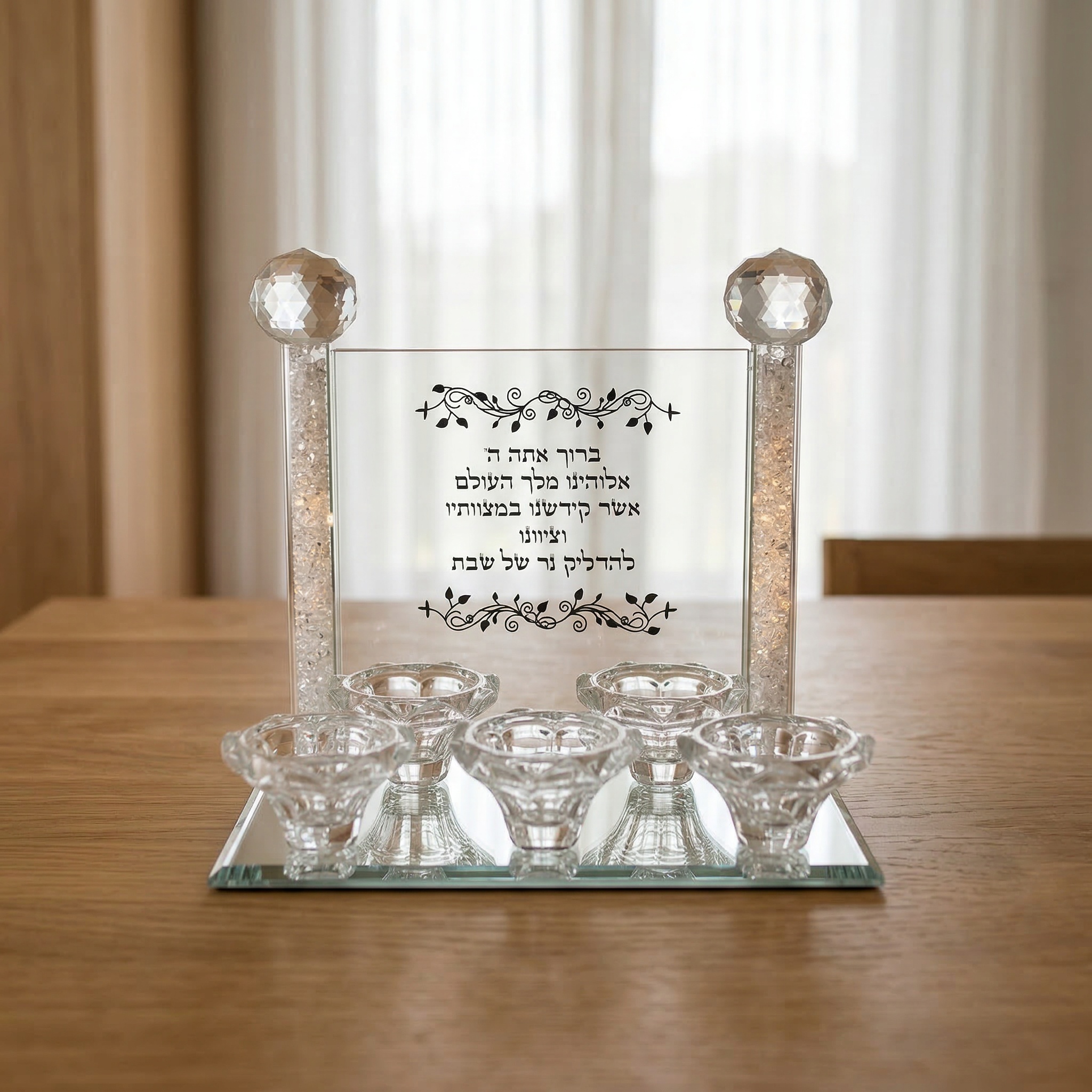 פמוט 5 קנים | רוחב 22 ס״מ | גובה 21 ס״מ