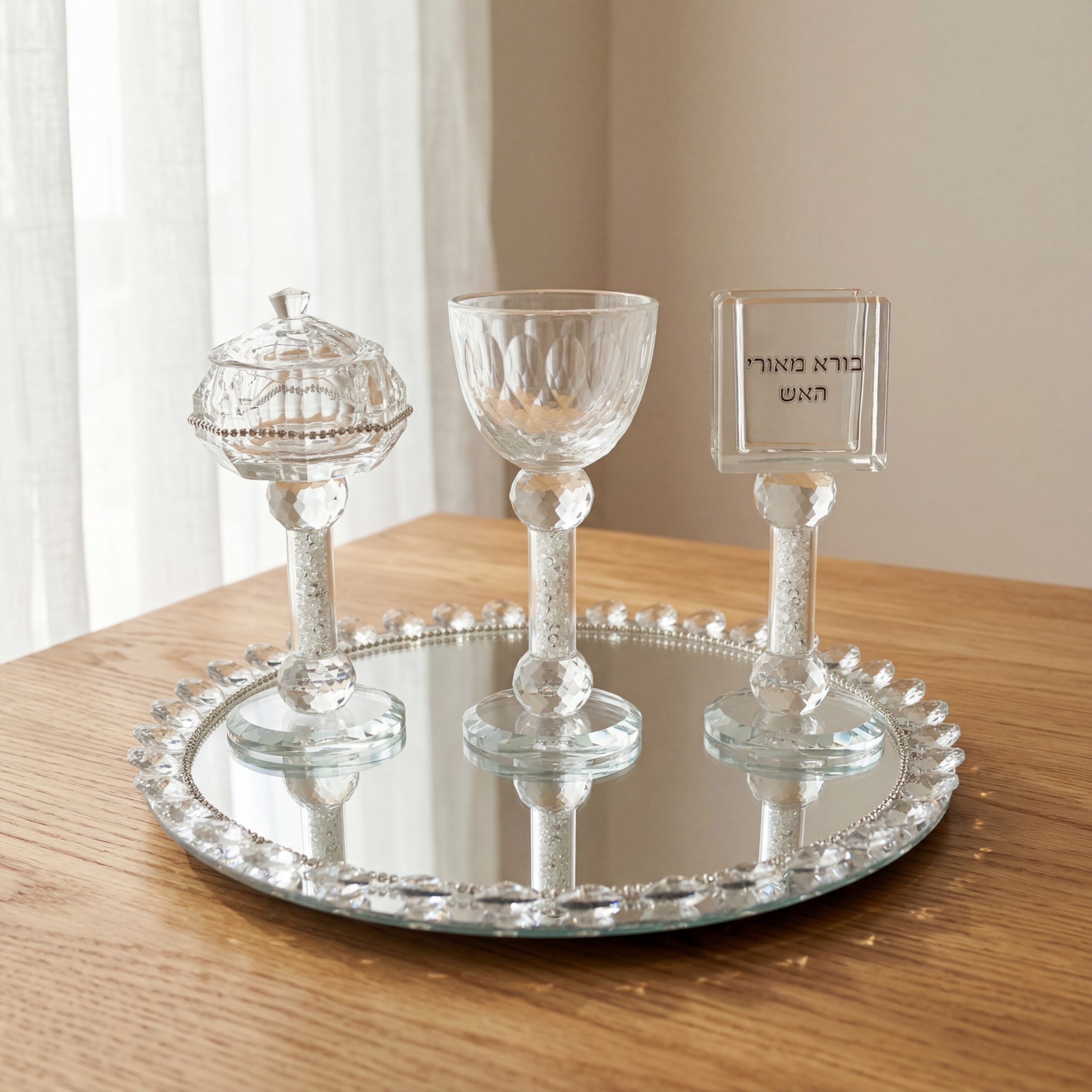 סט הבדלה קריסטל יוקרתי